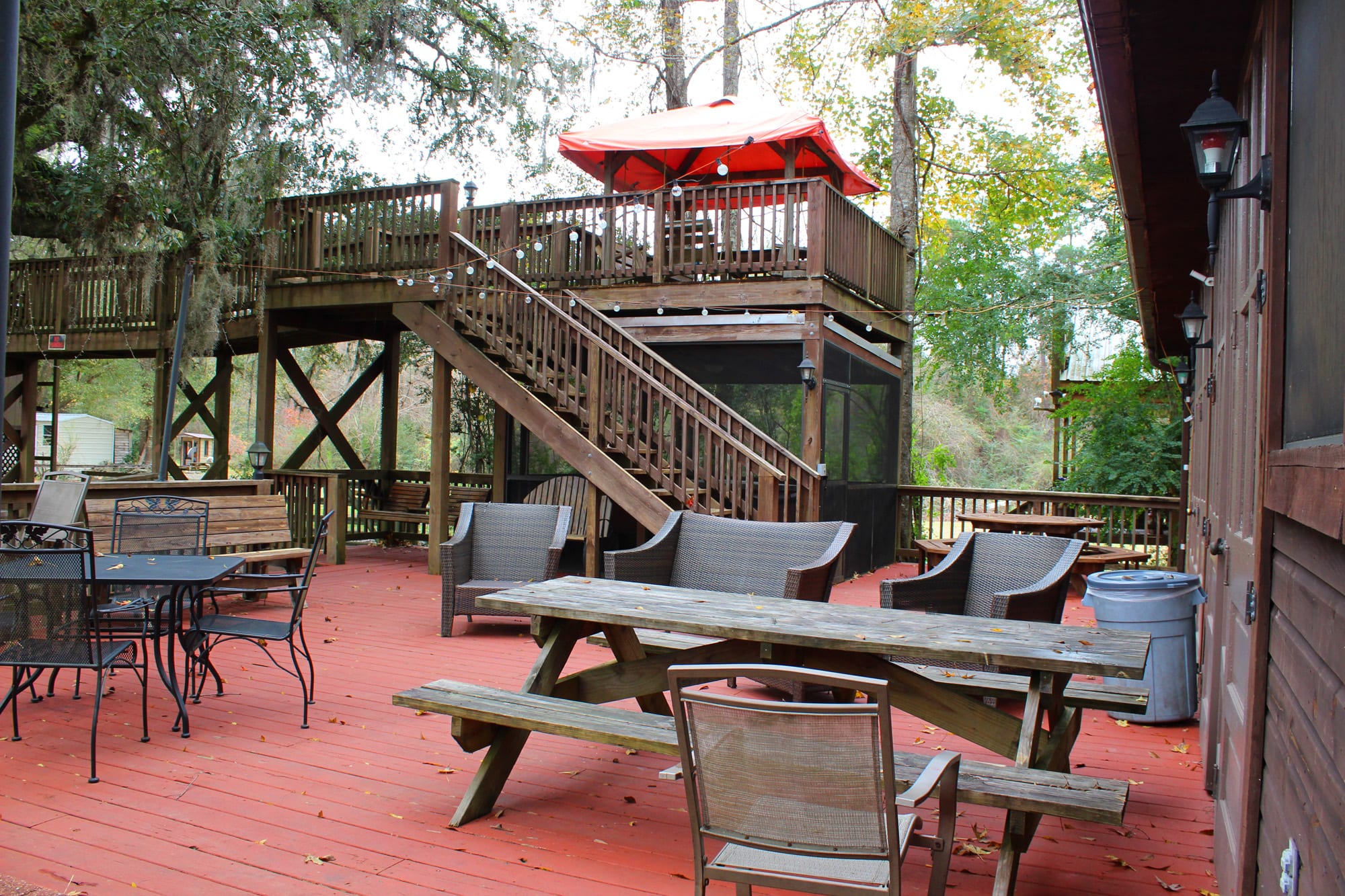 Cabin party deck
